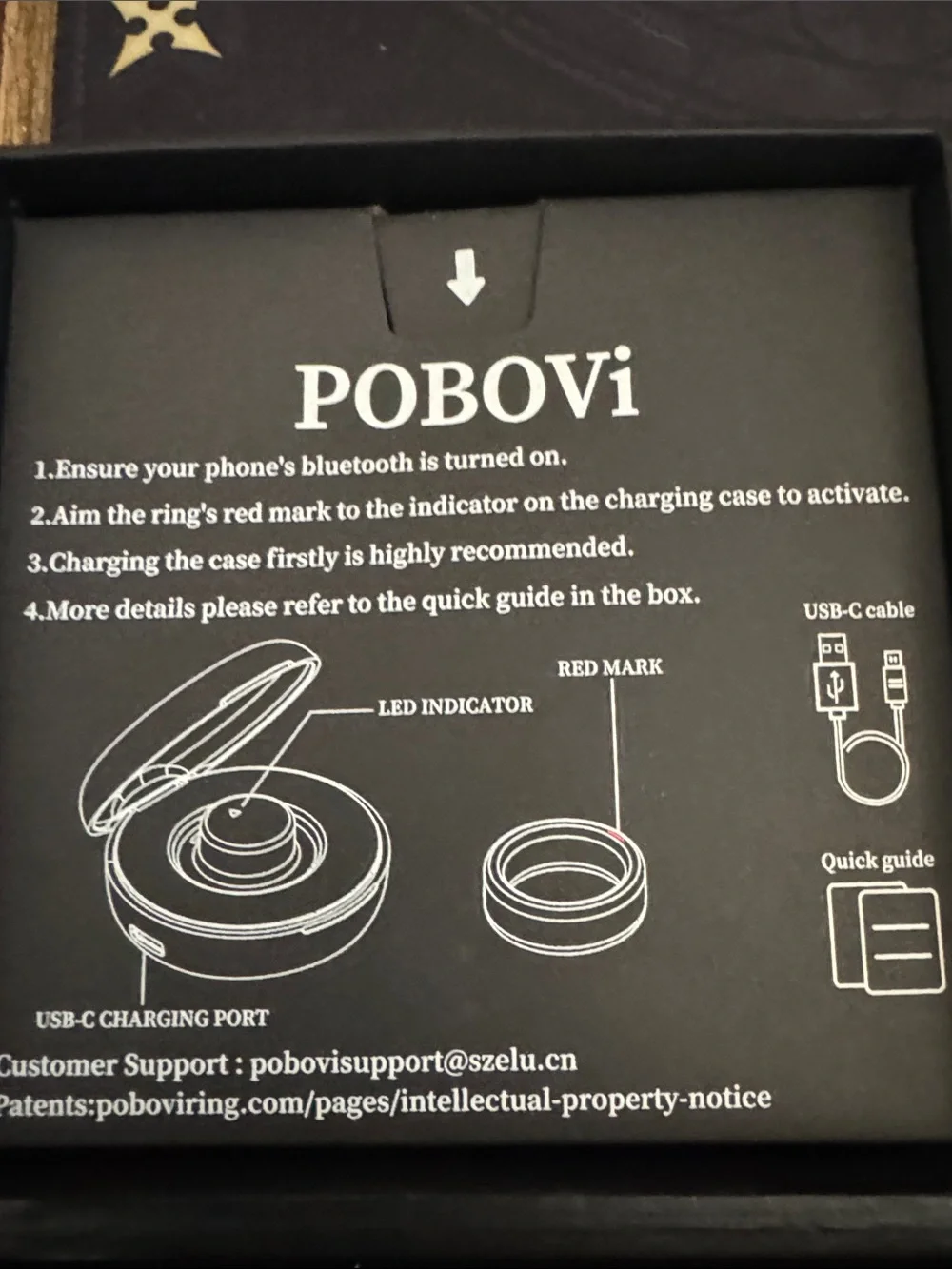Gold tone Smart Ring - Wearable Fitness & Notification Tracker